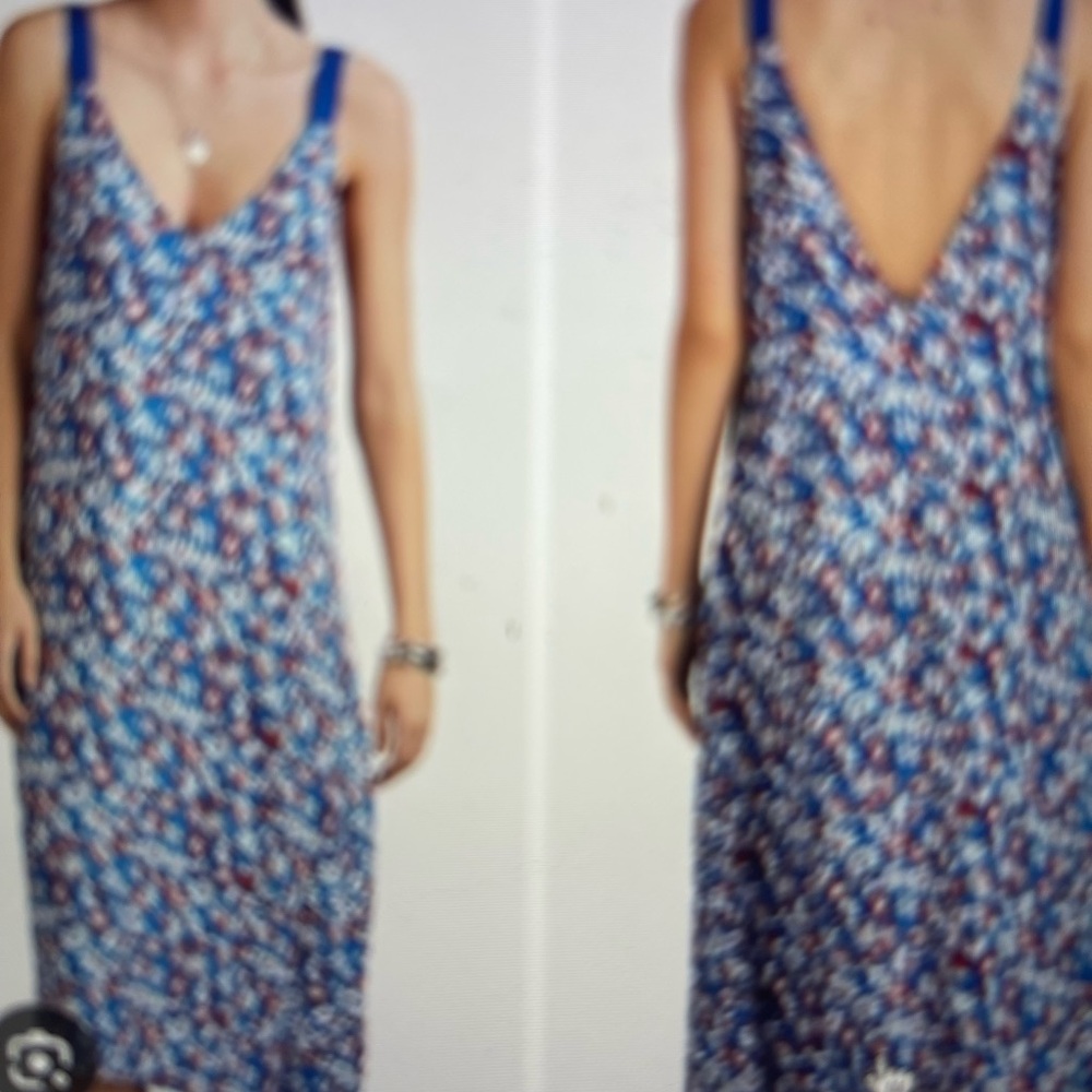 Rag & Bone Blue Floral Dress